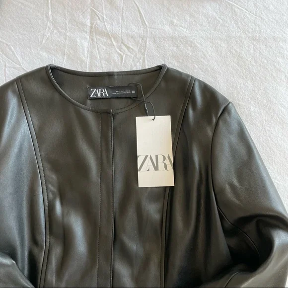 Zara faux leather jacket - Picture 11 of 12